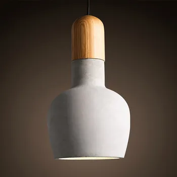 

Creative Cement Vintage Pendant Light Personality Restaurant Bar Pendant Lights Pendant Lamp Contain Bulb