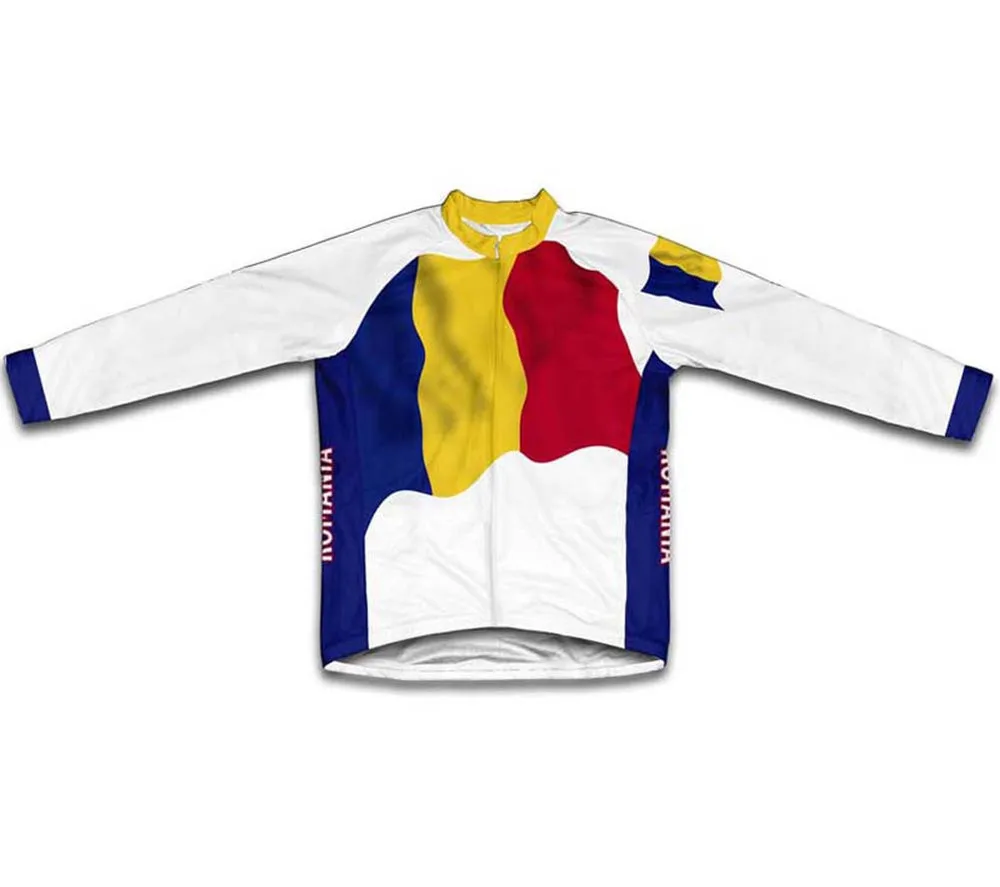 Romania Flag Флаг России, флаг Турции и т. Д. Велосипедная спортивная зимняя флисовая велосипедная одежда, Майо ropa ciclismo, велосипедная майка/велосипедная одежда - Цвет: Romania Flag