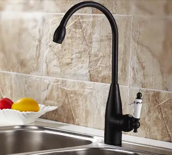 

Black/Antique Copper Kitchen Faucet Hot and Cold Sink Faucet Swivel Sink Faucet Kitchen Faucet LU4138