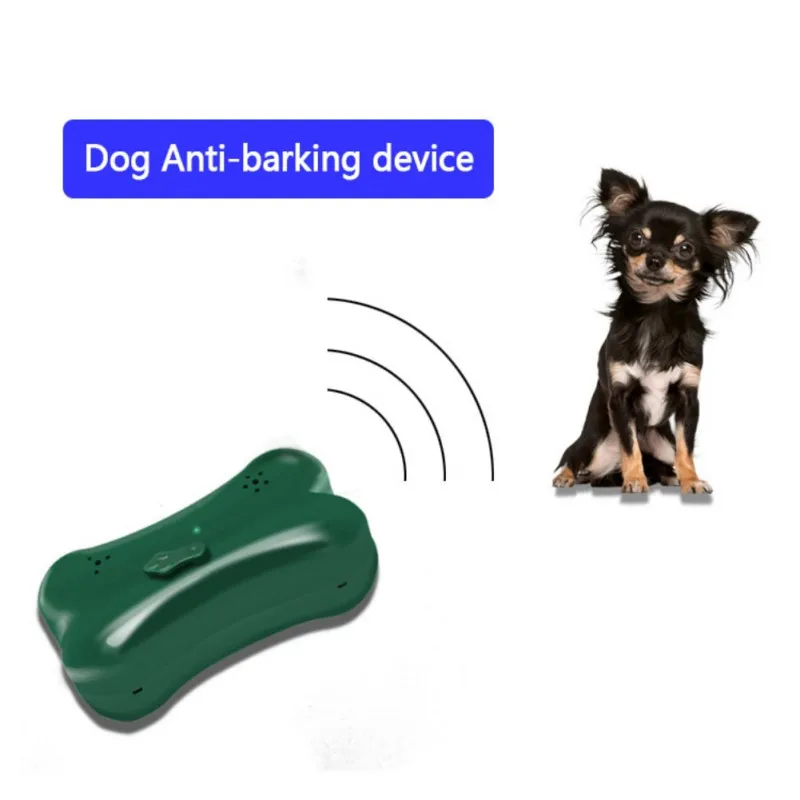 

Dogs Repeller Ultrasonic Repellents Anti Barking Device Pet Square Training Tool For Indoor Outdoor (Without 9V Battery)