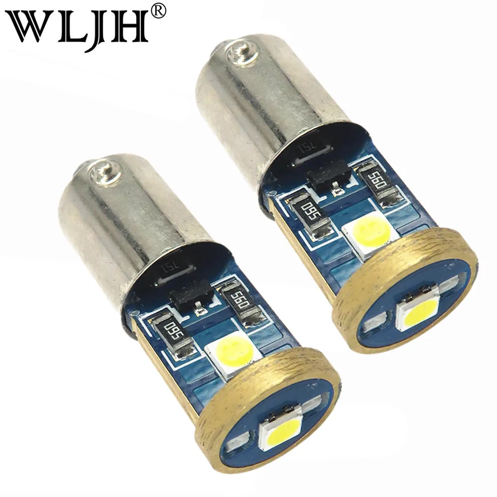 

WLJH 2x No Error BA9S LED T4W Canbus 12V Car Led Signal Light Auto Dome Lighting Clearance Side Marker Number Lamp Parking Bulb