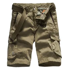 Новые армейские камуфляжные шорты, мужские хлопковые модные мешковатые рабочие повседневные шорты, негабаритные