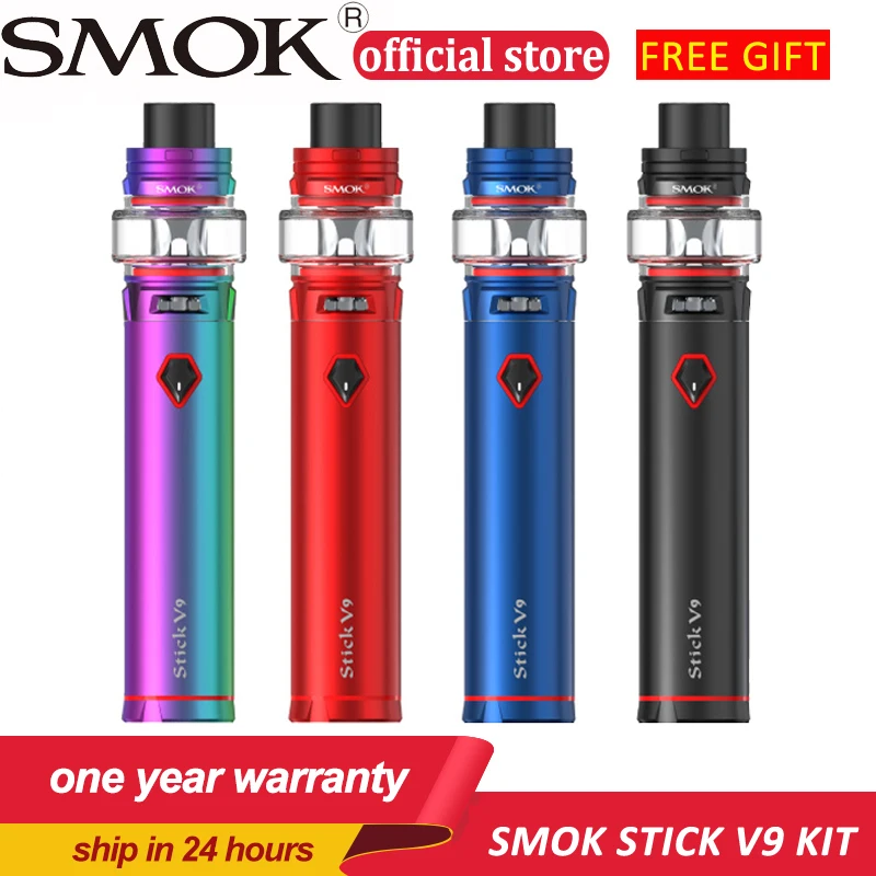 

New Original SMOK Stick V9 Starter Kit 3000mAh with 5ml Stick with V8 baby tank Electronic Cigarette Vape Kit E Cig Vs Stick V8
