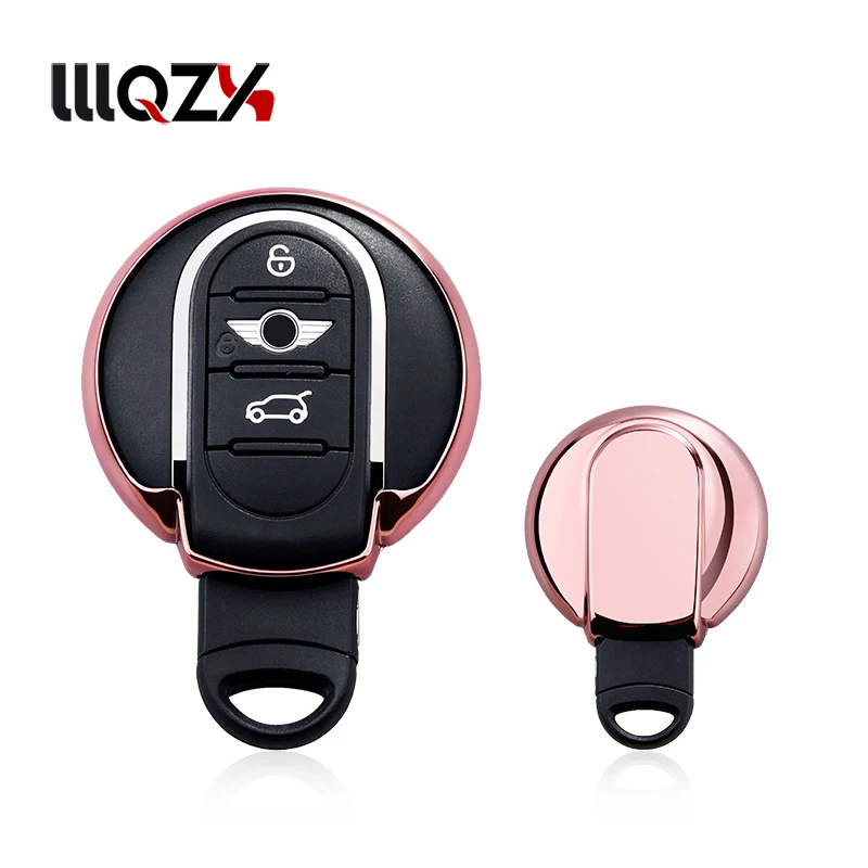 

TPU Coloful Car Styling Key Cover Case For BMW Mini Cooper One S Clubman R55 R56 R57 R58 R59 R60 R61 Key Ring Shell Key Case