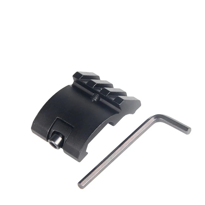 45 Degree Offset Picatinny Rail Mount Adapter 20mm Low Profile 3 Slots for Scope Sight Flashlight (8)