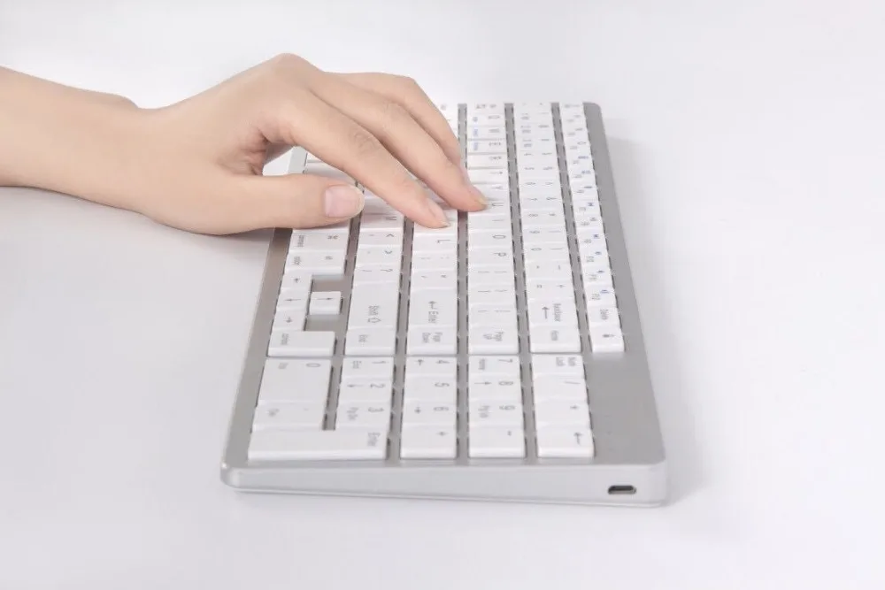 Алюминиевый сплав Bluetooth клавиатура для ipad pro для macbook air настольная клавиатура Беспроводная Bluetooth Клавиатура Для imac air