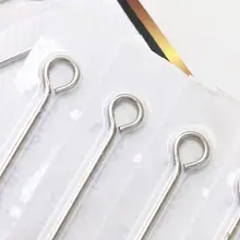 50 шт 15M1 одноразовые иглы татуировки 5RL обеззараженные для перманентного макияжа татуировки иголки для бровей тело татуировка-картина чернила