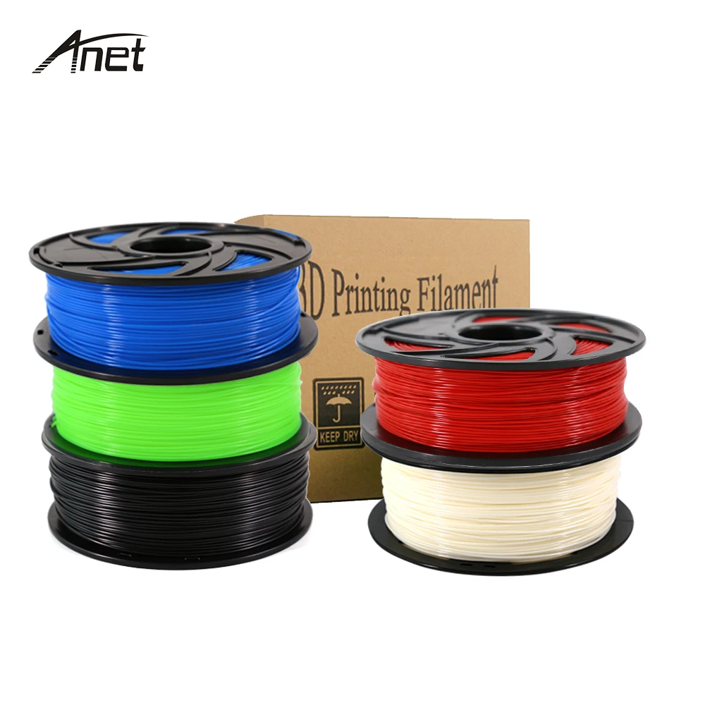 

Anet ABS filament 0.5kg/1kg 1.75mm 3D Printer Filaments Plastic Rod Rubber Ribbon Consumables for 3D Printer Parts ABS Filament