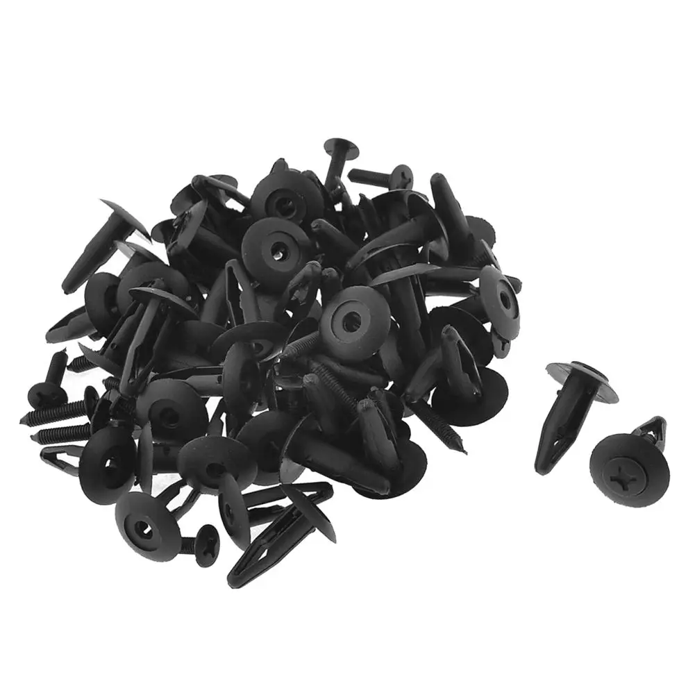 

50 Pieces Upholstery Car Panel Retainer Fastener - Plastic Rivet for 4mm Holes