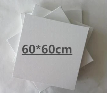 

3cm thickness 60*60cm linen blend stretched canvas 2 pieces