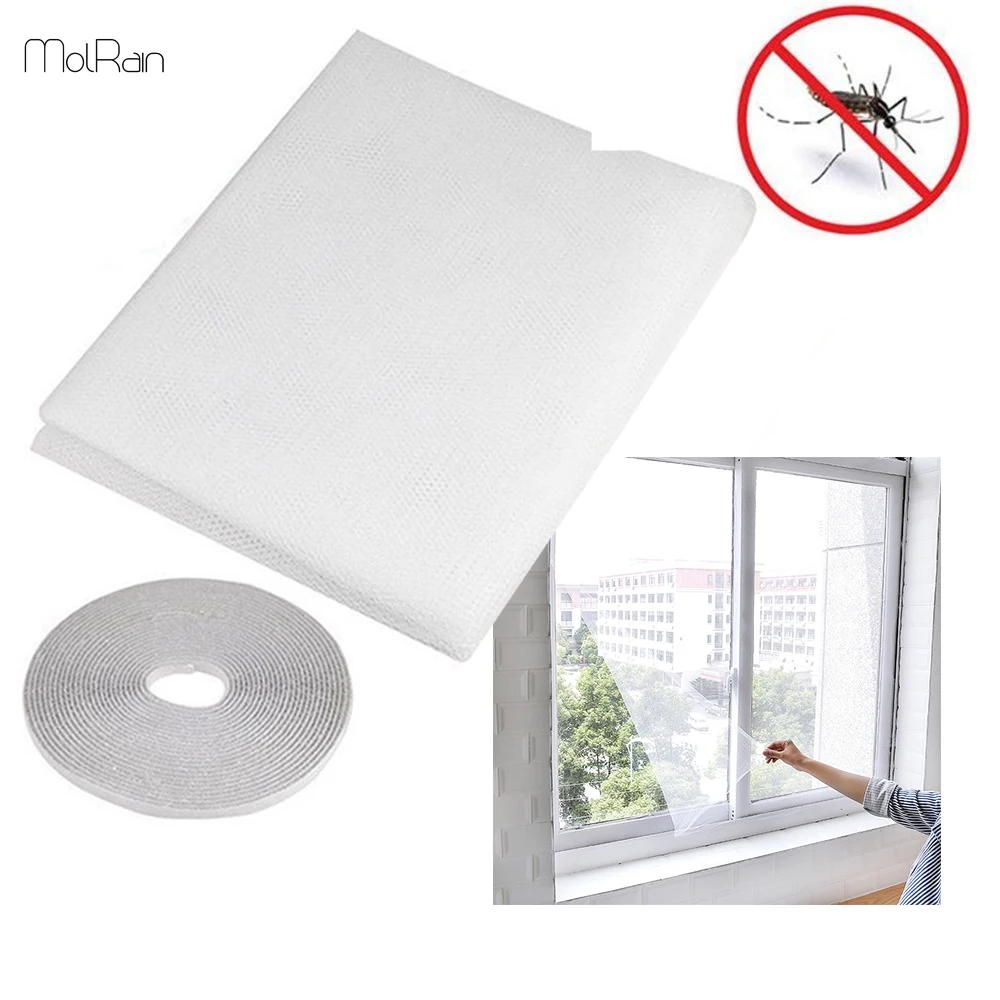 

150x130cm Anti-mosquito Net Flyscreen Curtain DIY Window Screens Mosquitera Insect Fly Mosquito Net Window Mesh Protector Screen