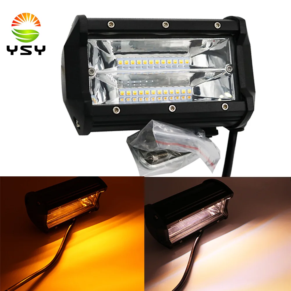 

YSY 1pcs 5 Inch 60W 6000K Offroad Led Work Light Bar Led Fog Lights for Trucks SUV ATV 12V 24V Spot Flood Beam