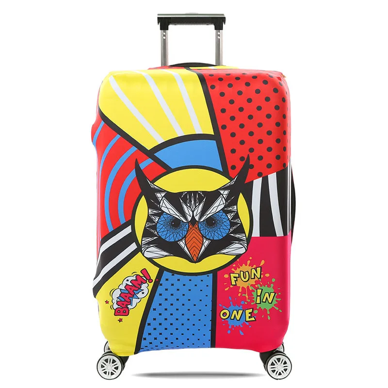 TRIPNUO Дорожный чемодан защитные чехлы эластичные Мультяшные рыбки багажные Чехлы для 18-32 дюймов толстый чехол для чемодана - Цвет: T5173