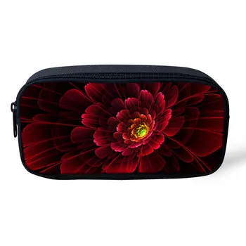 

FORUDESIGNS Portable Women Makeup Bag Laides Cosmetics Bags Flower Print Pencil Case Stationery Bag School Girls Kids Pencil Bag