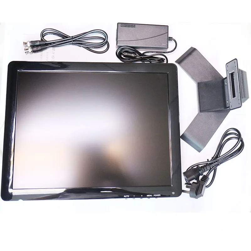RealQvol 15 Inch QWD1501 Capacitive Touch Screen TFT LCD Color Video Touch Monitor CCTV VGA BNC AV Input for PC CCTV Security