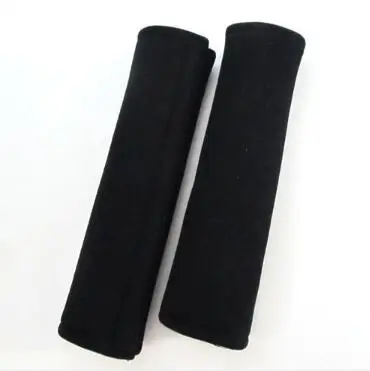 

2 X Safe fit thickening car safety belt adjust device baby child safety belt protector Black