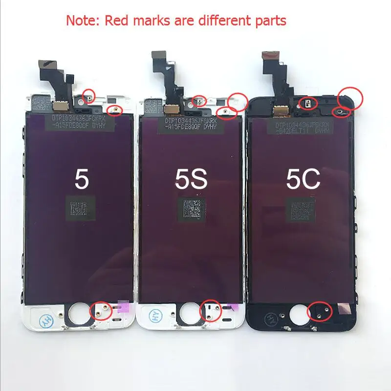 

Bluehfixr Mobile Phone LCDs For iPhone 5 5S 5C SE LCD Display Touch Screen Replacement parts Digitizer Assembly AAA Quality