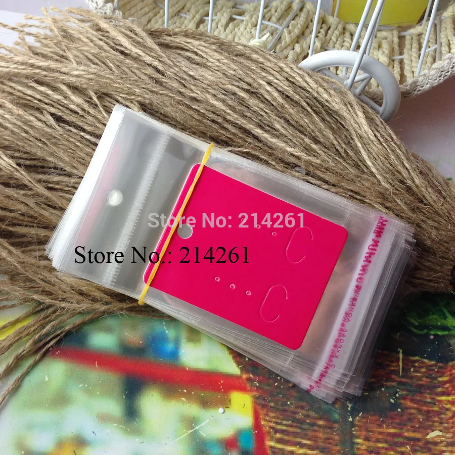 2015 New DIY  Fashion Earring card Hot Pink Jewelr...