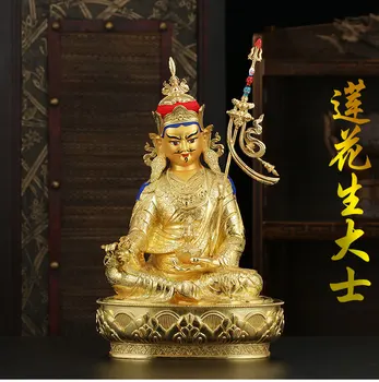 

Super Refined Auspicious Buddha Statue-The Hall Effectively Protects the Gold-plated Master Padmasambawa Buddha Statue