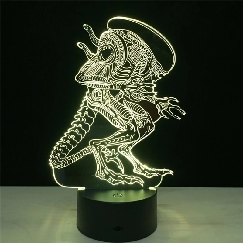 Ночной светильник Alien Monsters креативная настольная лампа Рождественский s абажур