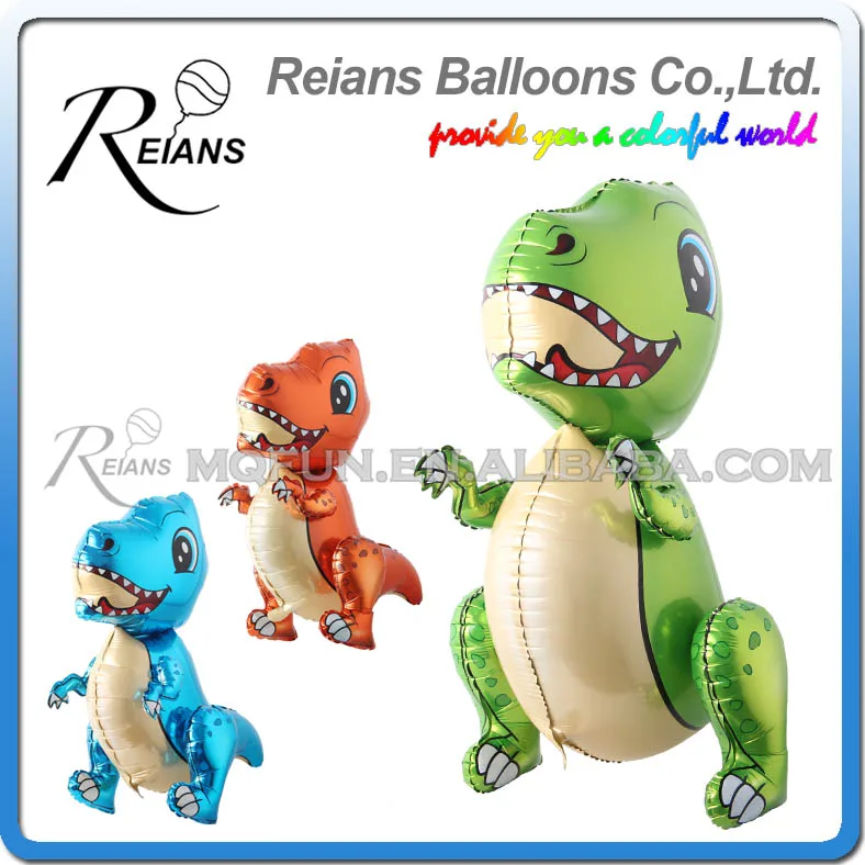 

Self Stand Cartoon Giant Green Dinosaur Animal Foil Balloon Happy Birthday Dino World Decorations Jungle Party Supplies Boys Toy