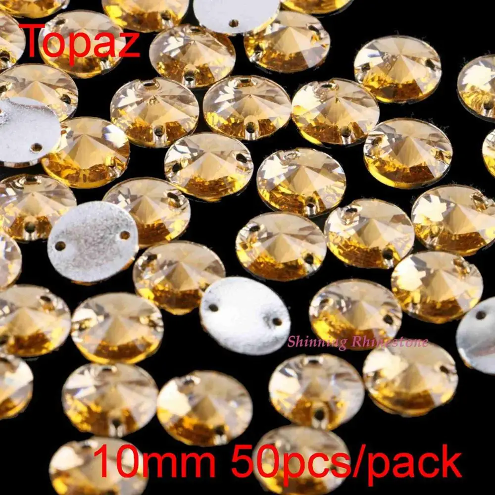 50 шт. круглые камни для шитья 10 мм цветов|rhinestone sew|rhinestone sew onresin rhinestones |