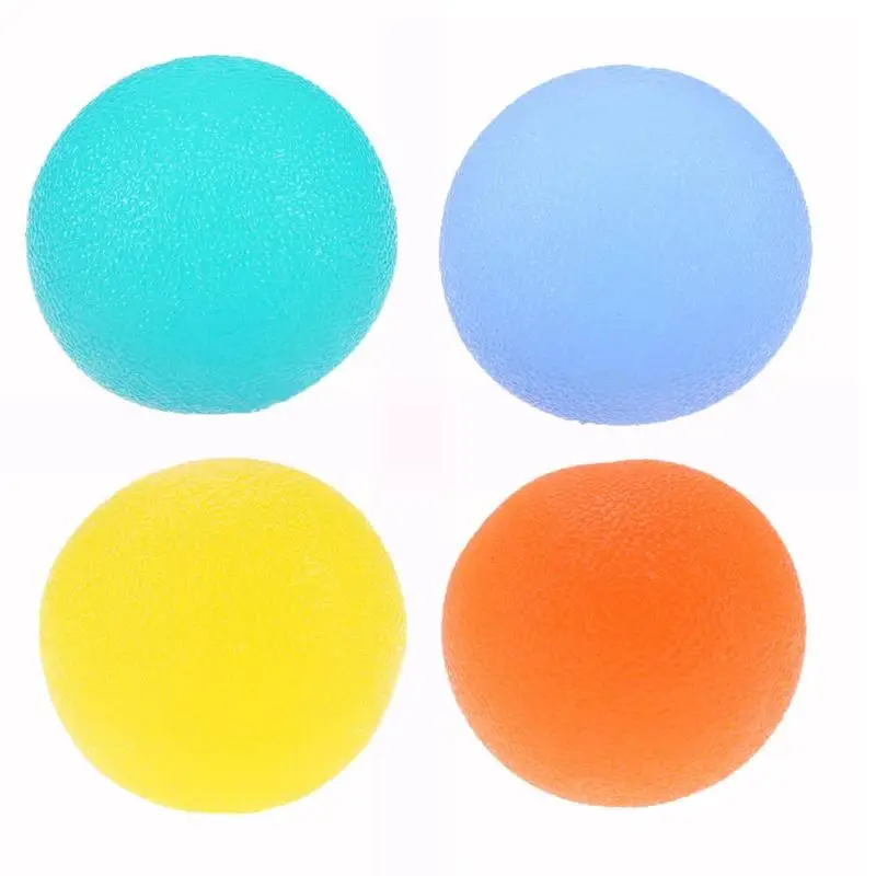 

Hand Colour Grips Strengthener Finger Grip Ball Therapy Exercise Squeeze Eggs Stress Balls Fitness Equipments Blue Yellow Orange