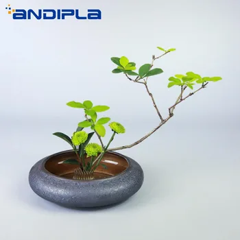 

Japanese Style Flower Arrangement Pot Zen Ikebana Containers Ceramic Flower Pot Hydroponics Plants Vase Desktop Decoration Gifts