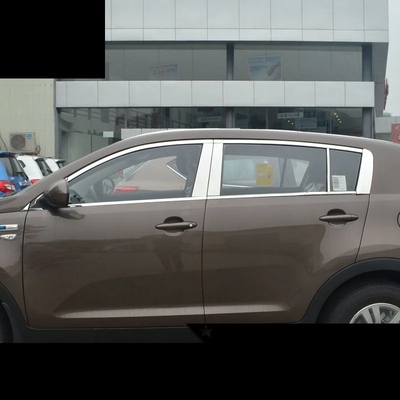Lsrtw2017 304 нержавеющая сталь окна автомобиля планки для kia Sportage 2010 2011 2012 2013 2014 2015 |