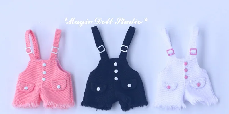 

[MG684] 2019 Shipping Neoblythe Doll Clothes # Demin Short Overall Fit for Blyth Holala and Middleblythe Doll Clothes
