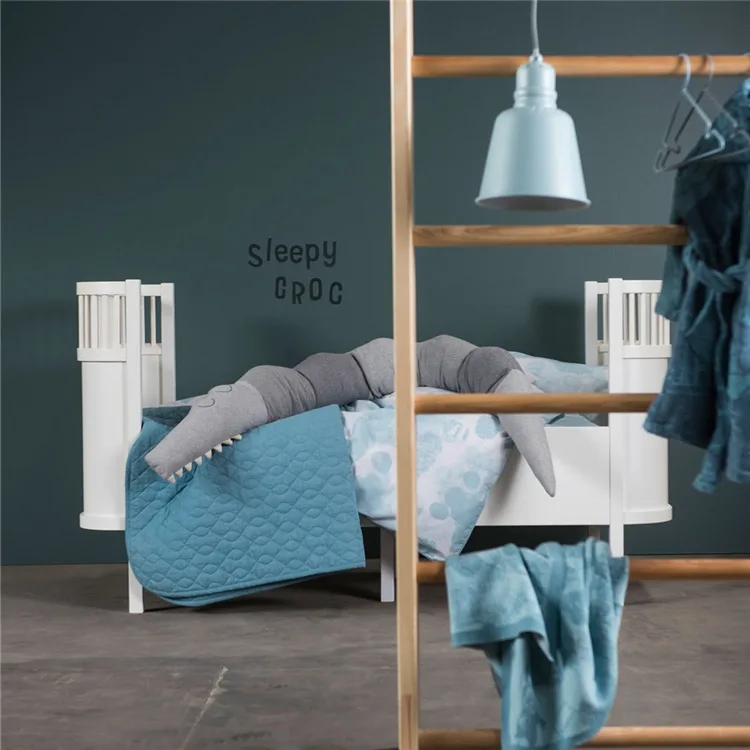 185cm Newborn Crib Bumper Comforting Crocodile Pillow Baby Room Decor Toys Bed Bumpers Infant Cot P