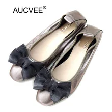 Женские балетки на плоской подошве; большие размеры 34-43; летние туфли типа мокасин из телячьей кожи; женская обувь; коллекция года; сезон весна; Милые Черные балетки без шнуровки с бантом для женщин