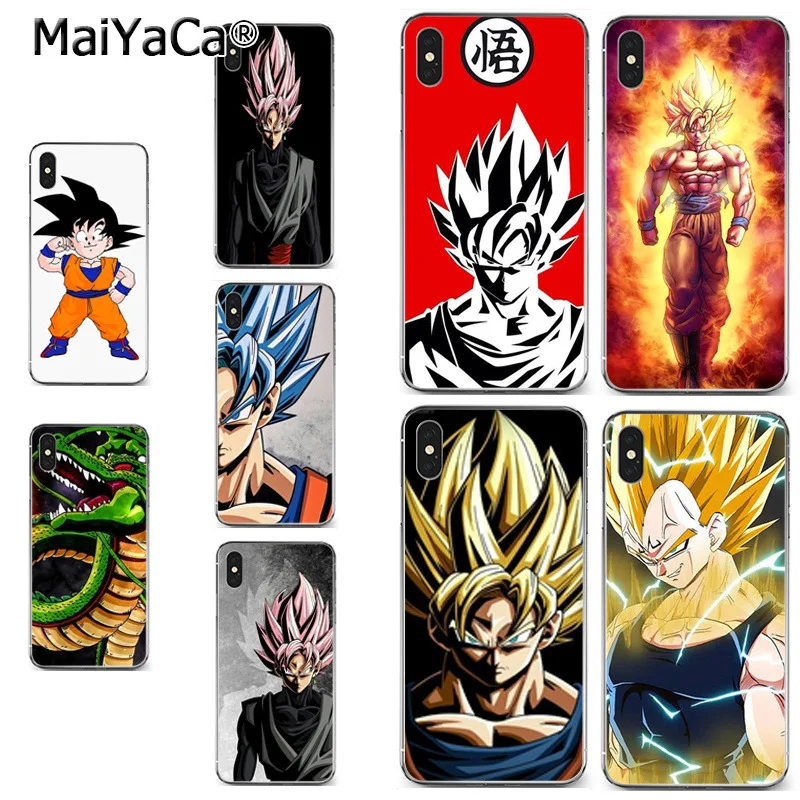 

MaiYaCa Anime dragon ball z goku mangiare New Personalized Phone Accessories Case for iPhone X XS MAX XR 6S Plus 5S 7 8PLUS case