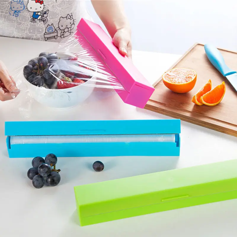 2015 Cling Film Cutter Stainless Steel Blade Easy to Cut Without