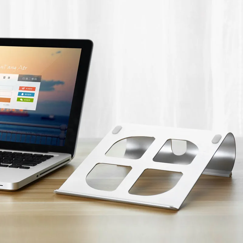 Vmonv алюминиевый планшет ноутбук с воздушным охлаждением держатель Подставка для Macbook Air Pro retina 11 12 13 15 дюймов ноутбук настольная подставка крепление