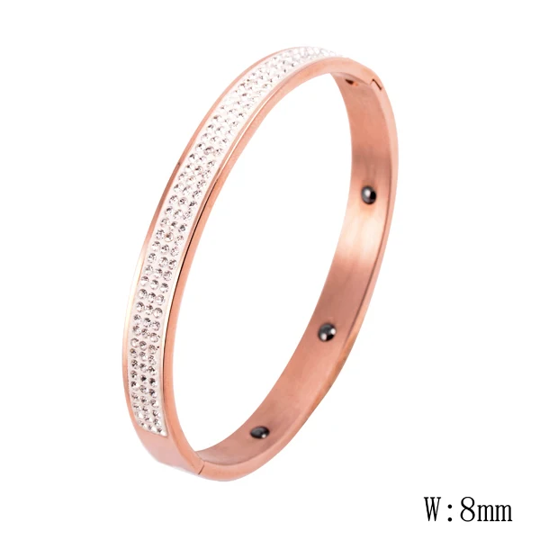 

CR-23 Newest Women Shiny Silver Bracelets Charm Austria Crystal Cuff Bangles Fashion Jewelry Best Gift For Women