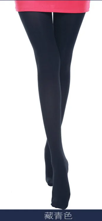 Весенние модные женские 140D универсальные Супер колготки бархатные носки ярких цветов 14 цветов бамбуковое волокно - Цвет: navy