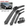 Erick's Wiper Front & Rear Wiper Blades Set Kit For BMW X5 E53 2000 - 2006 Windshield Windscreen 24
