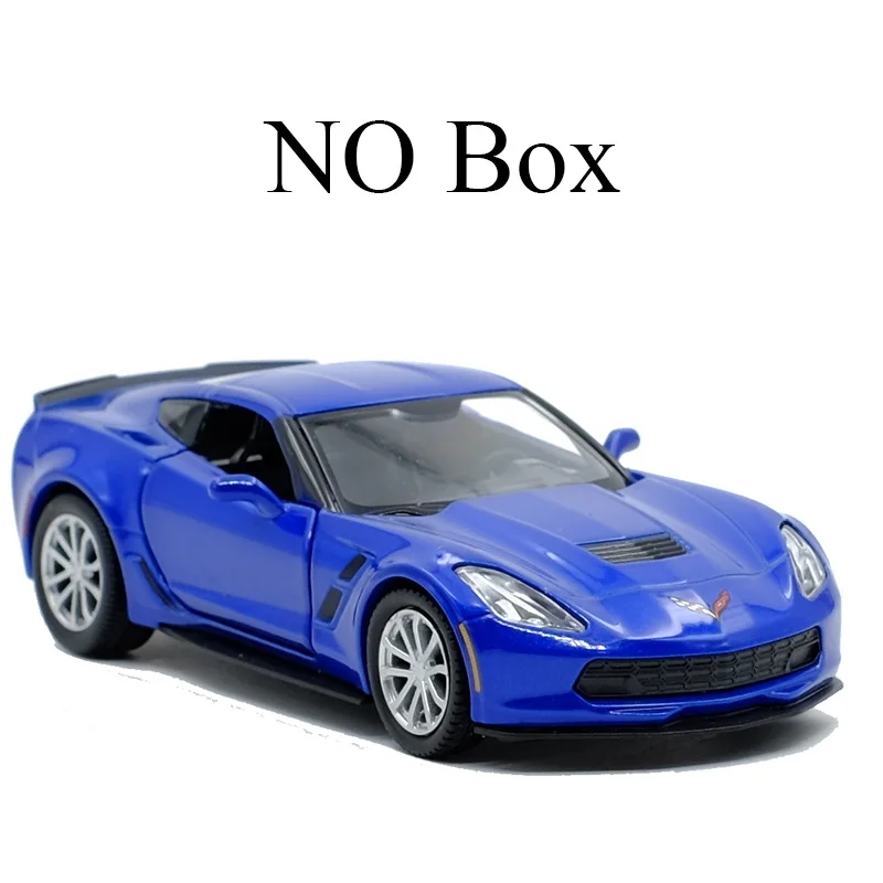 RMZ CITY 1:36 Corvette Grand Sport C7 спортивный автомобиль литая под давлением модель автомобиля игрушка с вытягиванием назад для детей подарки коллекция игрушек - Цвет: Blue(no box)