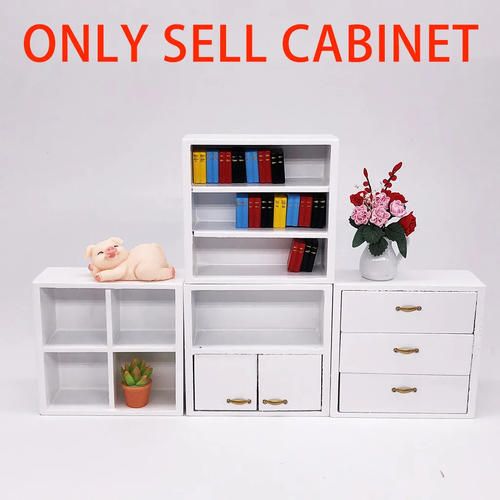 1//12 Miniature Display Cabinet /& Cake Donut Dolls House Cake Shop Life Scene