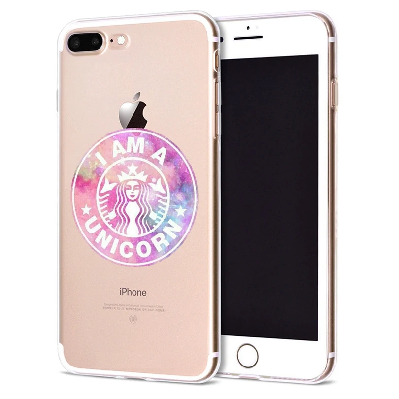 Funda For Apple iPhone 6 6S 7 Plus X 10 Cute Starbuck Soft TPU Cover for iPhone 7 Case Original Coque for iPhone 8 Case B302
