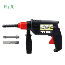 Инструмент дрель от Fly AC-моделирование для ролевой игры Реалистичная Игра с макетной рабочей дрелью, игрушечными гвоздями и их аксессуарами Держатель