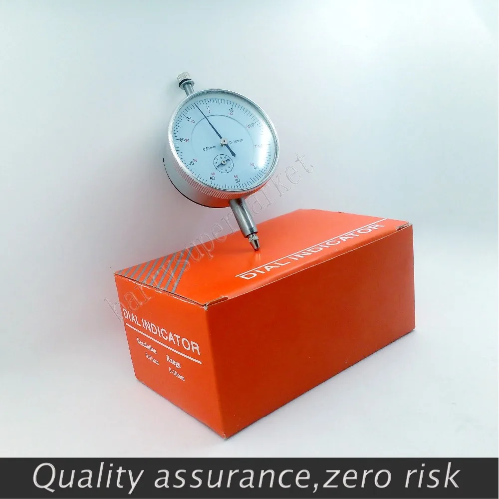 10 шт. циферблатный индикатор 0-10 мм метр точный 0,01 разрешение концентричность тест PTSP с рифлёной задней измерительный манометр микрометр