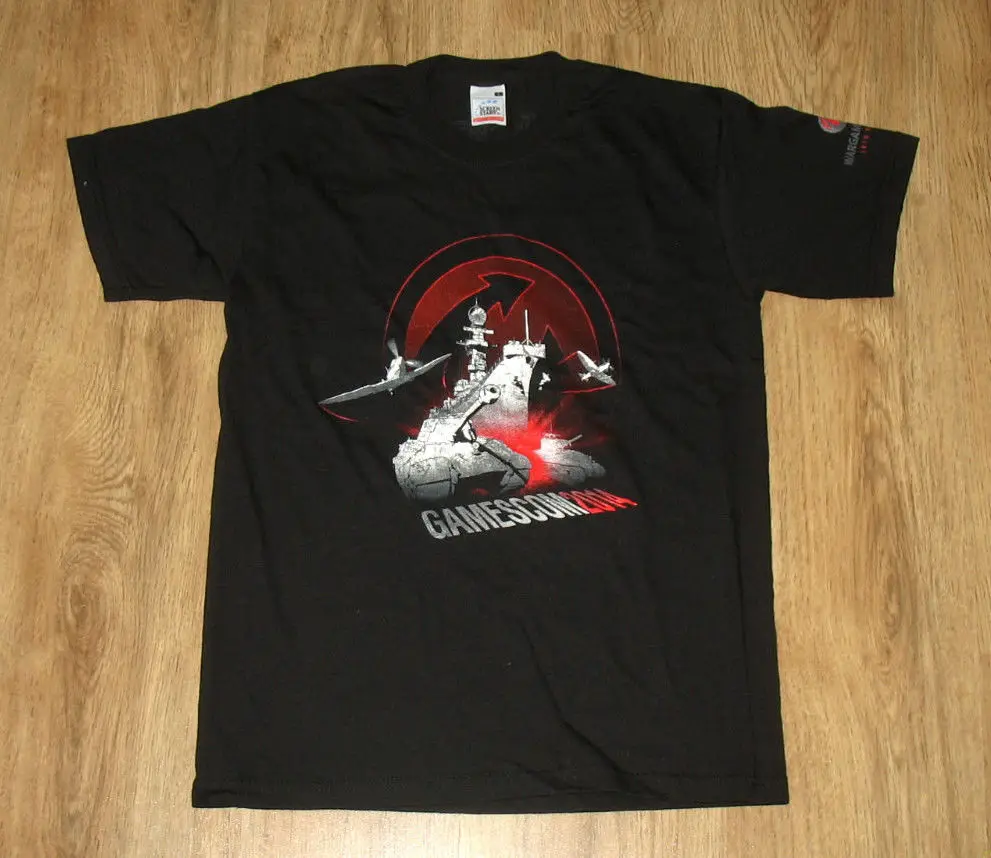 

World of Tanks / Warplanes / Warships Rare T-Shirt from Gamescom 2014 size S Printed T-Shirt Men'S Short Sleeve O-Neck