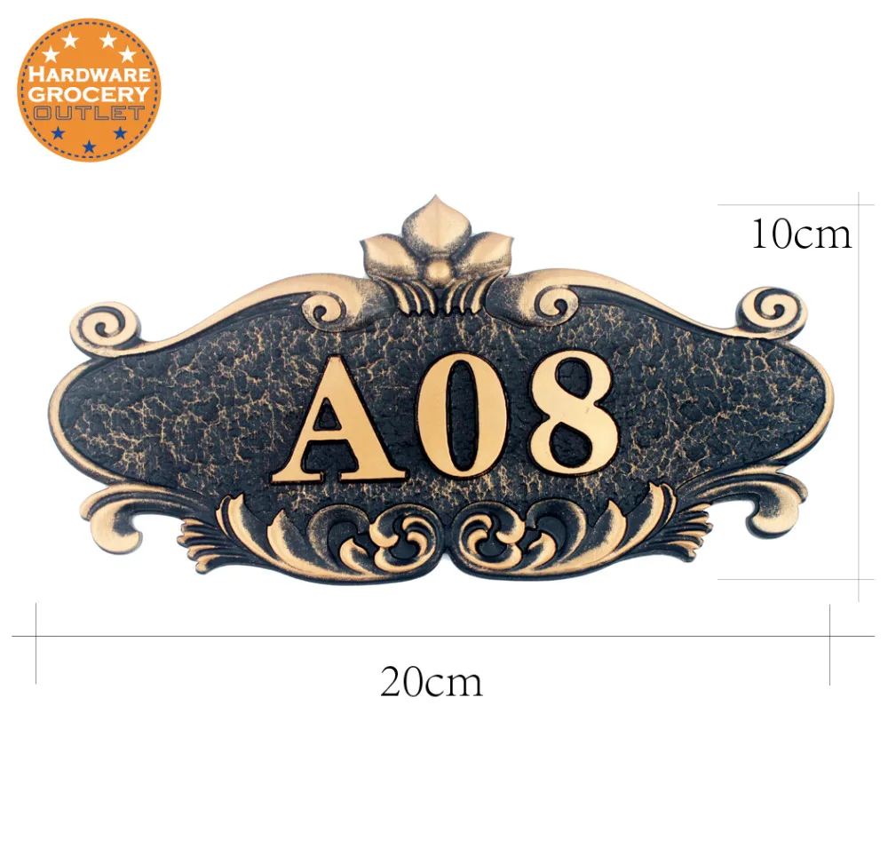 Gate Number Custom made Apartment Villa door plate House Number