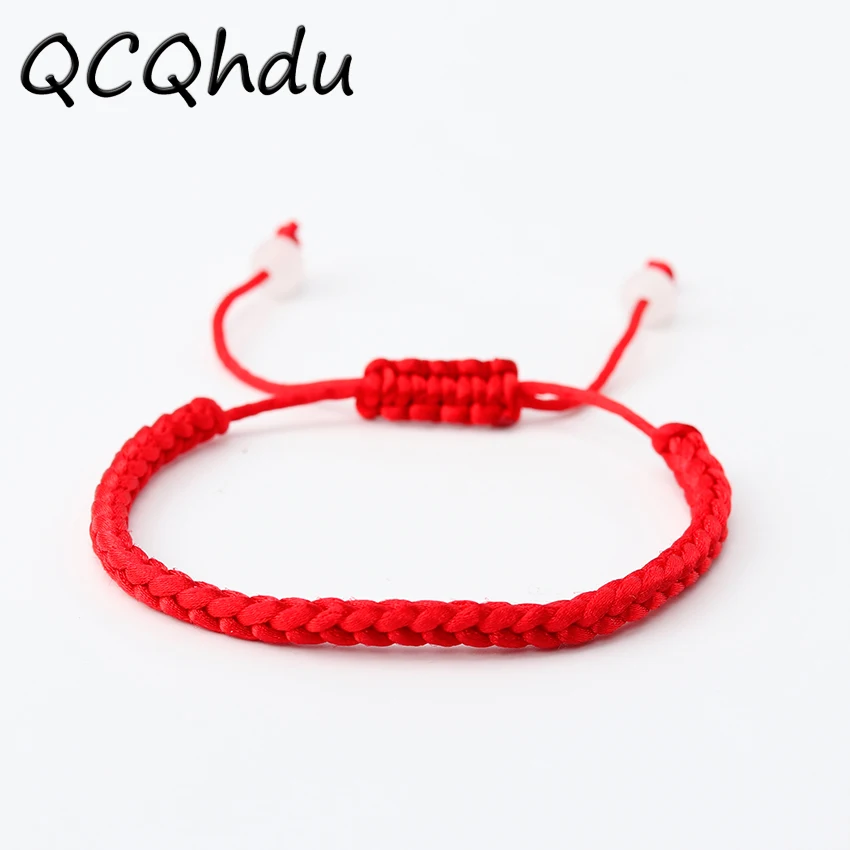 

1PC Lucky China Red Rope Beads National Style Kabbalah String Braided Friendship Adjustable Bracelets