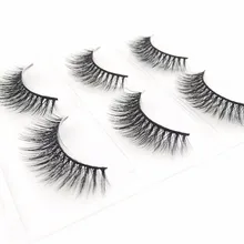 Новая Коллекция 1 коробка норковые ресницы природных длинными макияж Накладные ресницы 3D норки ресницы Полный Газа Lashes 3 пары ресницы 014