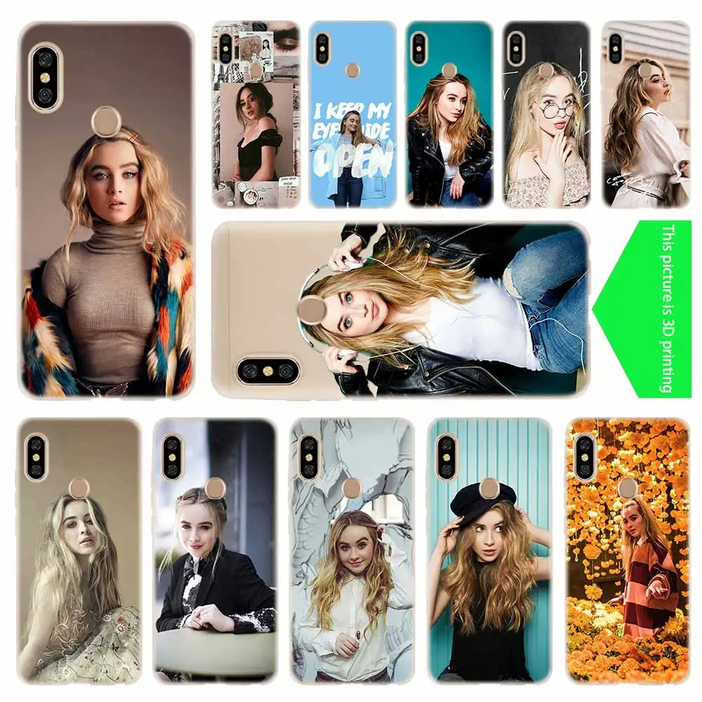 

cover soft Silicone TPU Case For Xiaomi Redmi 3 4X 4a 5 Plus 5a S2 6a 6 Pro Note 5 6 4 3 5a sabrina carpenter collage