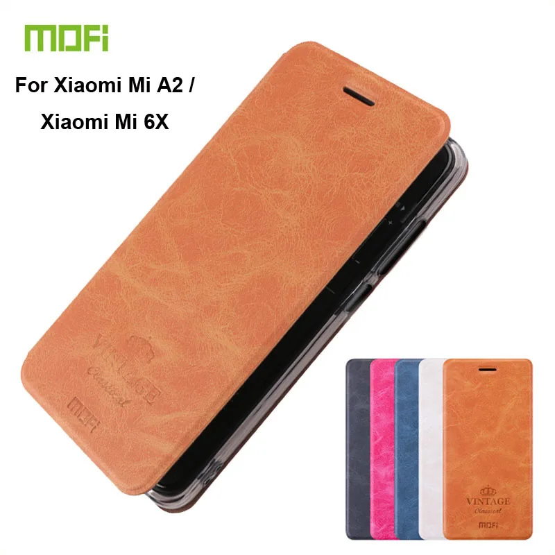 

MOFi For Xiaomi Mi A2 / Xiaomi Mi 6X Case Hight Qaulity Luxury Flip PU Leather Cases Cover Book Style Cover