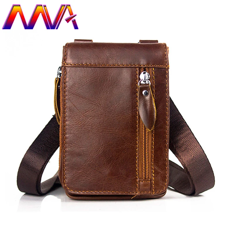 

Mva Men`s Crossbody Bag 100% Genuine Leather Men Shoulder Bag Single Shoulder Men Bags Cow Leather Men`s Crossbody Bag